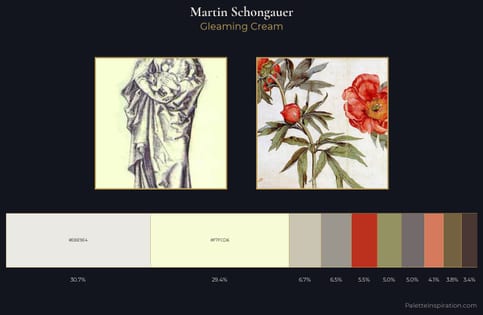 Martin Schongauer Palette 1 - Gleaming Cream