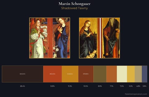 Martin Schongauer Palette 3 - Shadowed Tawny