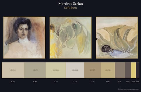 Martiros Sarian Palette 1 - Soft Ecru