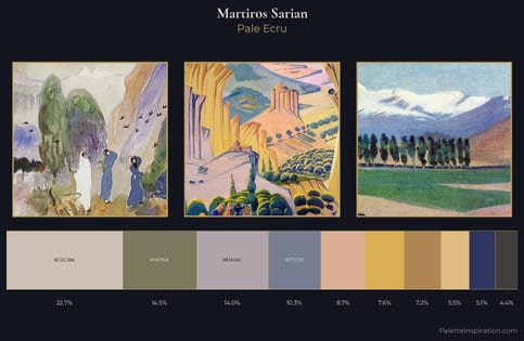 Martiros Sarian Palette 2 - Pale Ecru
