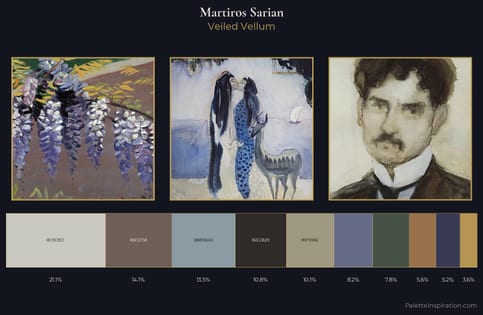 Martiros Sarian Palette 5 - Veiled Vellum