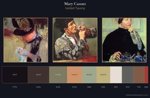 Mary Cassatt Palette 14 - Veiled Tawny