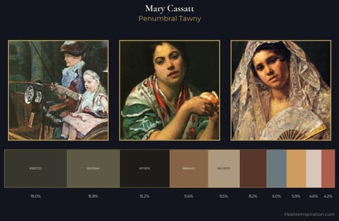 Mary Cassatt Palette 15 - Penumbral Tawny