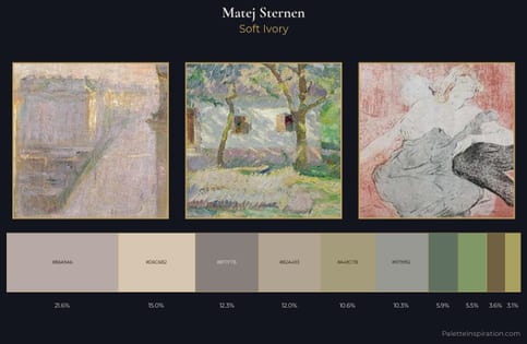 Matej Sternen Palette 2 - Soft Ivory