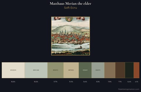 Matthaus Merian the elder Palette 1 - Soft Ecru