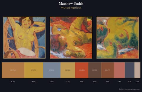 Matthew Smith Palette 4 - Muted Apricot
