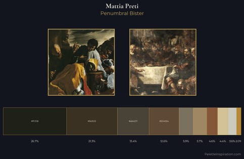 Mattia Preti Palette 2 - Penumbral Bister