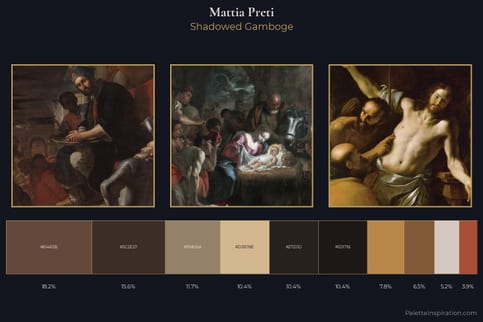 Mattia Preti Master Palette