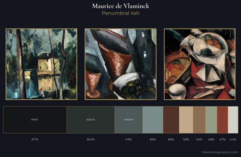 Maurice de Vlaminck Palette 7 - Penumbral Ash