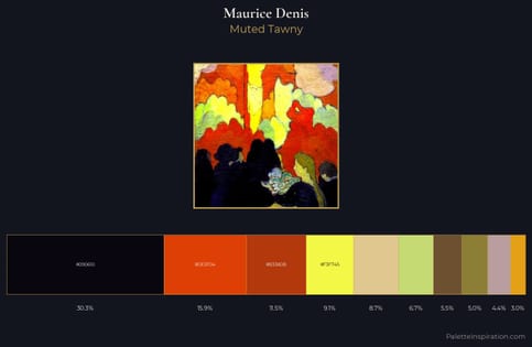 Maurice Denis Palette 5 - Muted Tawny