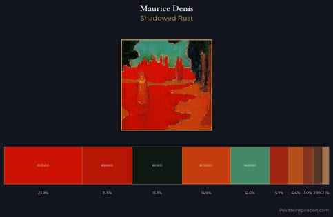 Maurice Denis Palette 9 - Shadowed Rust