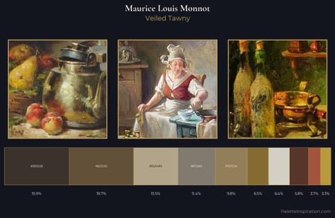 Maurice Louis Monnot Palette 2 - Veiled Tawny