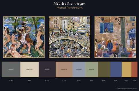 Maurice Prendergast Palette 12