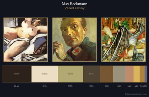 Max Beckmann Palette 2 - Veiled Tawny