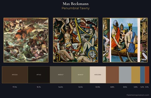 Max Beckmann Palette 8 - Penumbral Tawny