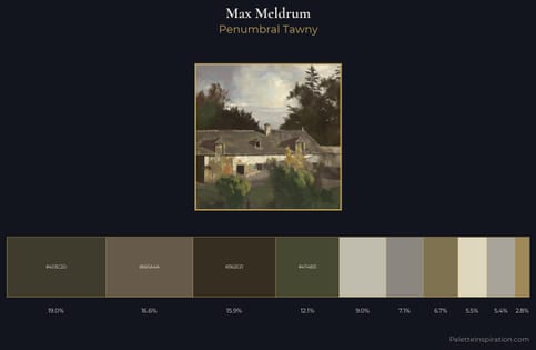Max Meldrum Palette 1 - Penumbral Tawny