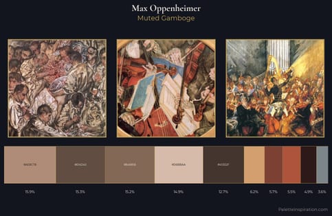 Max Oppenheimer Palette 4 - Muted Gamboge