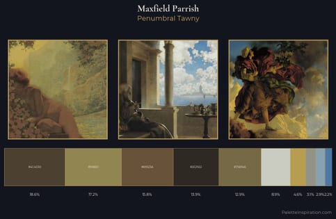 Maxfield Parrish Palette 3 - Penumbral Tawny
