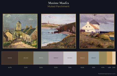 Maxime Maufra Palette 3 - Muted Parchment