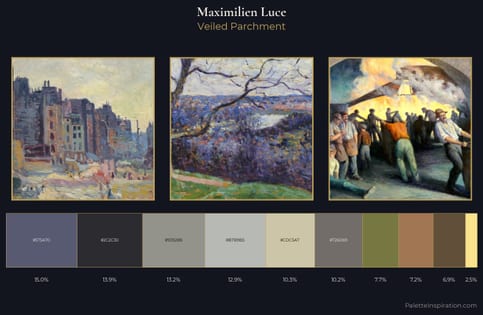 Maximilien Luce Palette 4 - Veiled Parchment