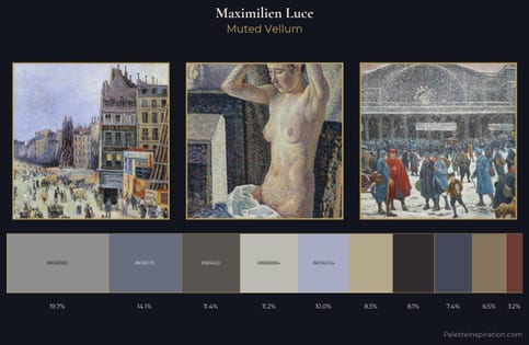 Maximilien Luce Palette 6 - Muted Vellum