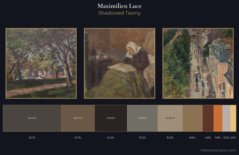 Maximilien Luce Palette 9 - Shadowed Tawny