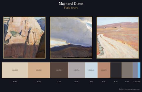 Maynard Dixon Palette 2 - Pale Ivory