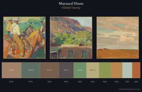 Maynard Dixon Palette 4 - Veiled Tawny