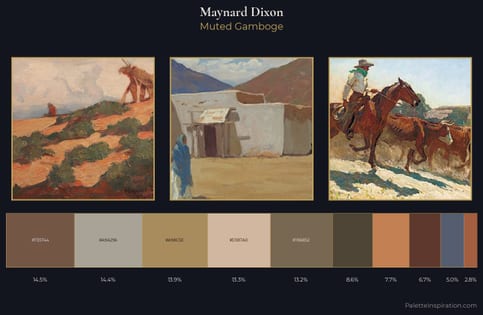 Maynard Dixon Palette 5 - Muted Gamboge