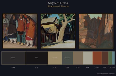 Maynard Dixon Palette 7 - Shadowed Sienna