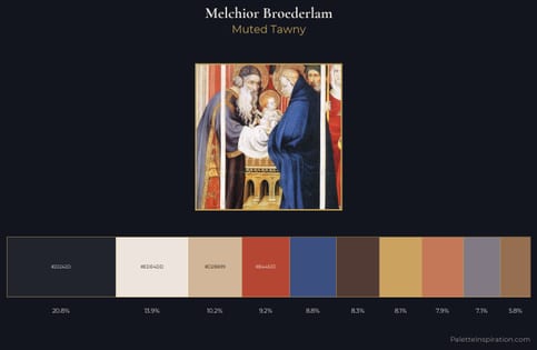 Melchior Broederlam Palette 1 - Muted Tawny