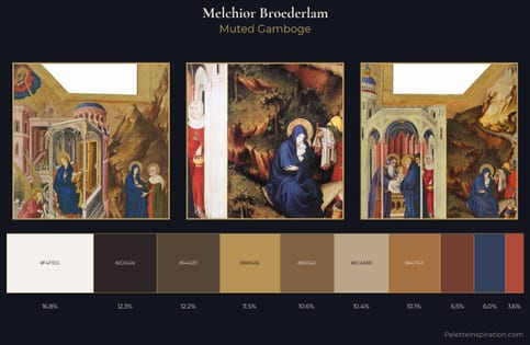 Melchior Broederlam Palette 2 - Muted Gamboge