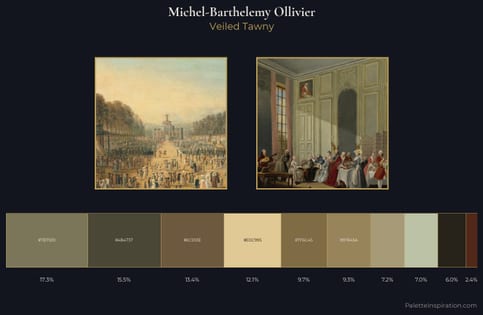 Michel-Barthelemy Ollivier Palette 2 - Veiled Tawny