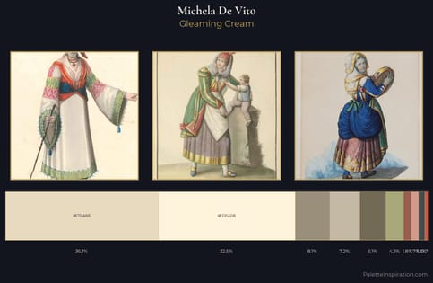 Michela De Vito Palette 4 - Gleaming Cream