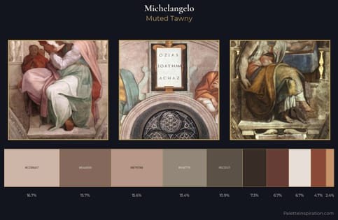 Michelangelo Palette 5 - Muted Tawny