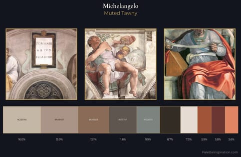 Michelangelo Palette 6 - Muted Tawny