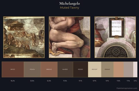 Michelangelo Palette 7 - Muted Tawny