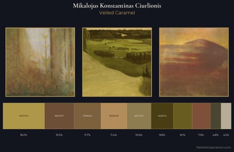 Mikalojus Konstantinas Ciurlionis Palette 10