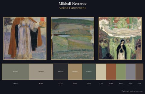 Mikhail Nesterov Palette 5 - Veiled Parchment