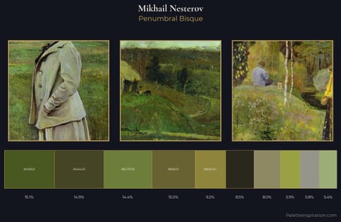 Mikhail Nesterov Palette 8 - Penumbral Bisque
