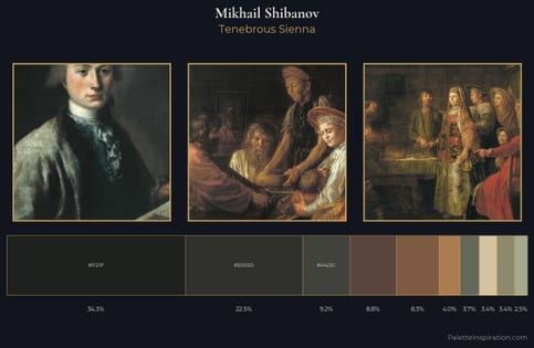 Mikhail Shibanov Palette 1 - Tenebrous Sienna