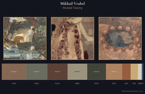 Mikhail Vrubel Palette 7 - Muted Tawny