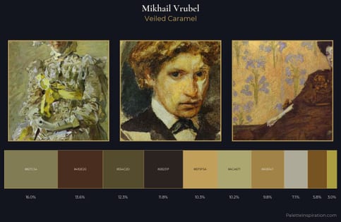 Mikhail Vrubel Palette 9 - Veiled Caramel