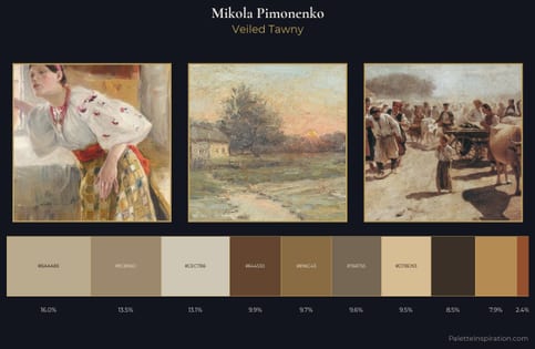 Mikola Pimonenko Palette 4 - Veiled Tawny