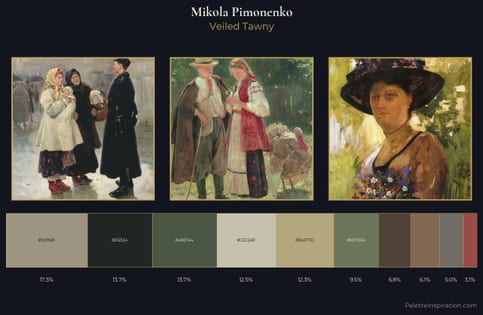Mikola Pimonenko Palette 5 - Veiled Tawny