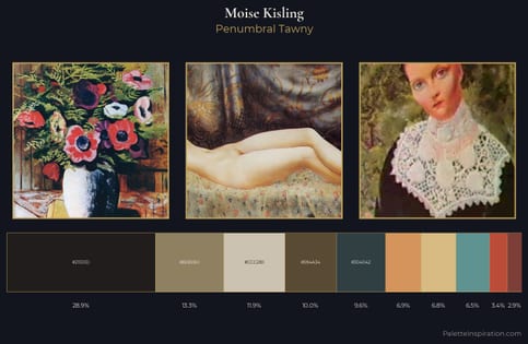 Moise Kisling Palette 6 - Penumbral Tawny