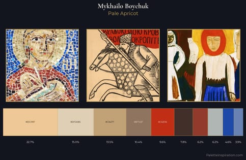 Mykhailo Boychuk Palette 1 - Pale Apricot