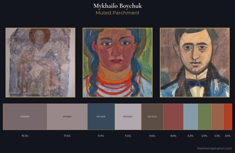 Mykhailo Boychuk Palette 3 - Muted Parchment