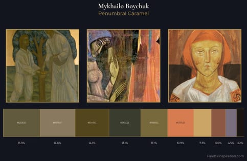 Mykhailo Boychuk Palette 5 - Penumbral Caramel