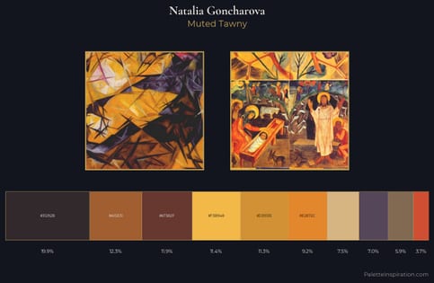 Natalia Goncharova Palette 3 - Muted Tawny
